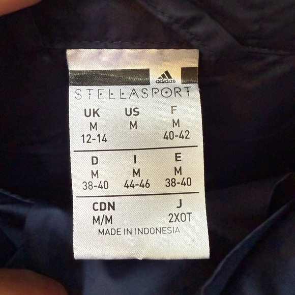 Stella McCartney x adidas Women’s Crop Drawstring StellaSport Windbreaker Size M - Picture 6 of 6